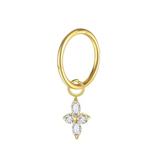 18G/16G Titanium Dangle Huggie Hoop Rook Cartilage Ear Piercing Hinged Segment Clicker Septum Ring Tragus Helix Jewelry Gift