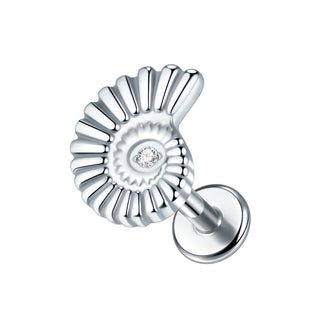 ASTM F136 Titanium 16G Square &Round CZ Labret Medusa Monroe Piercing Helix Cartilage Conch Tragus Lobe Stud Earring Jewelry