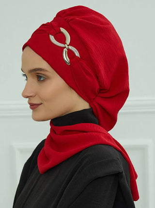 Ramadan Muslim Inner Hijabs For Woman  Turban Hijabs With Cap Islamic Muslim Jersey Head Scarf Headwraps Muslim Women Clothing