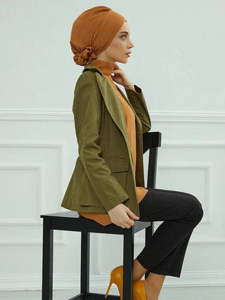 Islamic Hat Hijabs For Woman Trendy Flower Headscarf Undercap Bonnet Women Muslim Turban Hat Ladies Head Wrap Bandana Skullcap