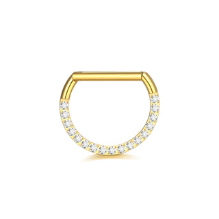 Titanium Nipple Shield Rings D Shaped Nipple Piercing Jewelry Ear Cartilage Earrings Nose Ring Daith Pirecing 14G 12/14/16mm