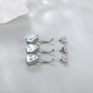 G23 Titanium Internally Thread Navel Piercing Jewelry Sexy Belly Button Rings Navel Body Piercing Jewelry