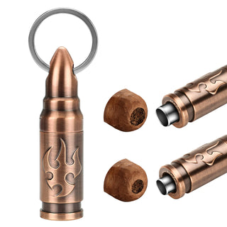 Portable Cigar Punch Cutter - Twist to Open Cigar Punch with 2 Sizes, Clockwise Switch, Precision Cutting for Various Cigars