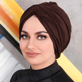 Plain Muslim Hijabs Women Solid Hijab Islamic Muslim Hijab Instant Turban