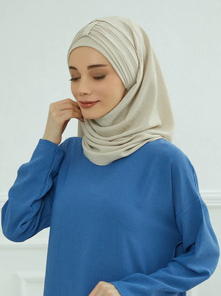 Large Plain Muslim Hat Inner Hijab Caps Ramadan Headwraps Pre-design