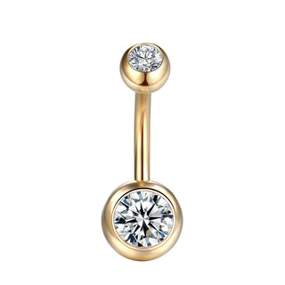 G23 Titanium Piercings 14G Belly Button Piercing Dangle Goth Navel Earring Crystal Gem Ombligo Pircings Ear Piercer Jewelry 10mm