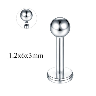 Titanium Labret Piercing Kits Lip Mouth Stud Earring Tragus Cartilage Helix Piercings Ear Sexy Lobe Jewelry for Women Men
