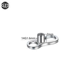 G23 Titanium Dermal Anchor Skin Diver Base Surface Barbell Piercings Micro Dermal Anchor Tops Mamilo Pircings Body Jewelry
