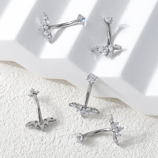 G23 Titanium Internally Thread Navel Piercing Jewelry Sexy Belly Button Rings Navel Body Piercing Jewelry