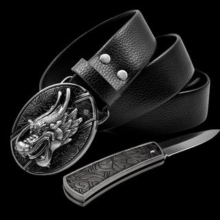 Self Defense Belt With Smooth Buckle And Knife - Thomas Family Essentials LLC
