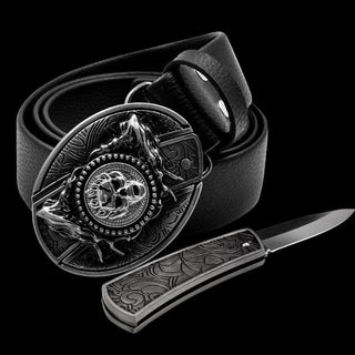 Self Defense Belt With Smooth Buckle And Knife - Thomas Family Essentials LLC