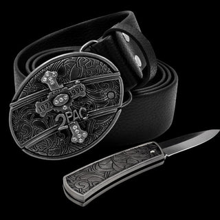Self Defense Belt With Smooth Buckle And Knife - Thomas Family Essentials LLC