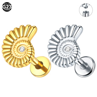 ASTM F136 Titanium 16G Square &Round CZ Labret Medusa Monroe Piercing Helix Cartilage Conch Tragus Lobe Stud Earring Jewelry