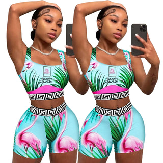 Sexy Pullover Vest Top And Shorts Two 2 Piece Set Casual Slim Holiday Commuting Beach Party Outfits