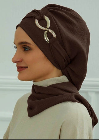 Ramadan Muslim Inner Hijabs For Woman  Turban Hijabs With Cap Islamic Muslim Jersey Head Scarf Headwraps Muslim Women Clothing