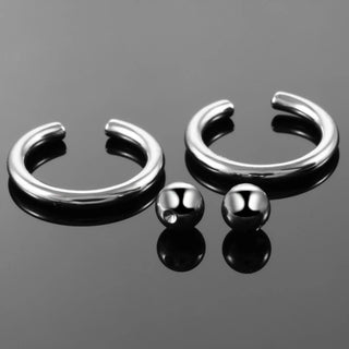 G23 Titanium Captive Piercings Nose Ring 14G 16G 18G 20G Helix Tragus Daith Ear Piercing Women Men Septum Hoop Punk Body Jewelry