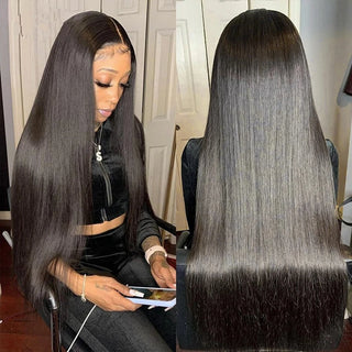 Glueless Straight Wig Wear and Go 5x5 6x4 Lace Front Wigs Human Hair Brazilian Remy Hair Ready to Wear Lace Wig  Bling Hair Thomas Family Essentials