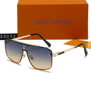 Brown Casual Letters Sunglasses
