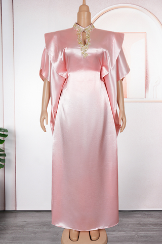 Black Casual Solid Color Hollow Out O Neck Long Dresses