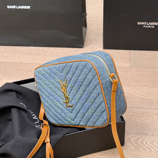 Blue Casual Daily Letters Fringed Trim Bags