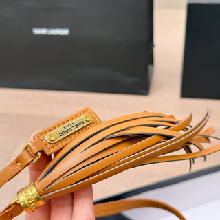 Blue Casual Daily Letters Fringed Trim Bags