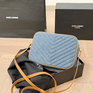 Blue Casual Daily Letters Fringed Trim Bags