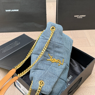 Blue Casual Daily Letters Fringed Trim Bags