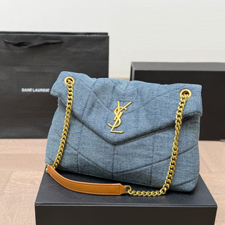 Blue Casual Daily Letters Fringed Trim Bags