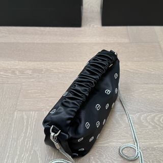 Black Casual Daily Letters Chains Bags