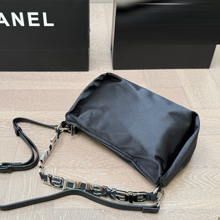 Black Casual Daily Letters Zipper Bags