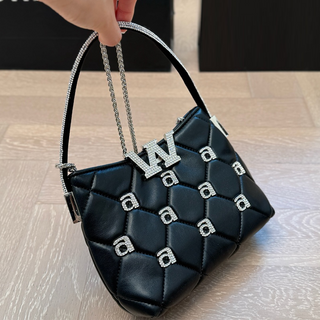 White Casual Daily Letters Chains Bags