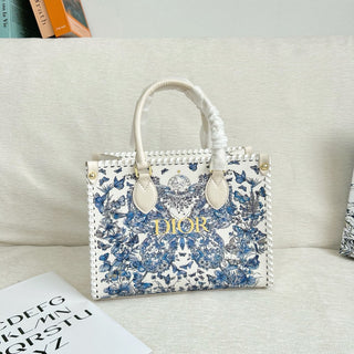 Purplish Blue Casual Daily Letters Zipper Bags