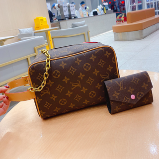 Brown Casual Daily Letters Zipper Bags