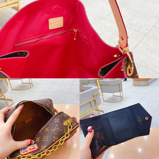 Brown Casual Daily Letters Zipper Bags