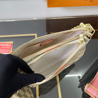 Cream White Casual Daily Plaid Zipper Bags