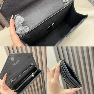 Black Casual Daily Letters Chains Bags