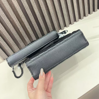 Black Casual Daily Letters Chains Bags