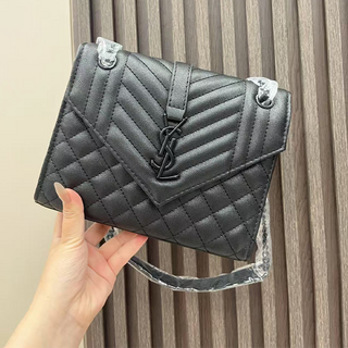 Black Casual Daily Letters Chains Bags