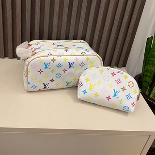 White Casual Daily Letters Zipper Bags