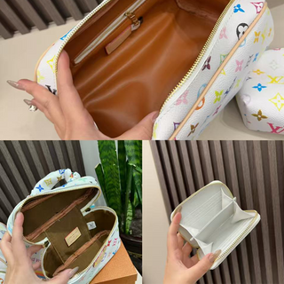 White Casual Daily Letters Zipper Bags