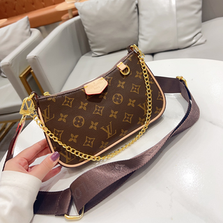 Blue Casual Daily Letters Chains Bags