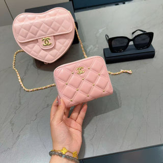 Pink Casual Daily Letters Chains Bags