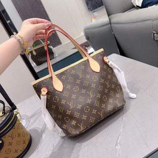 Brown Casual Daily Letters Zipper Bags