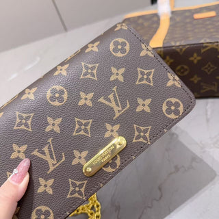 Brown Casual Daily Letters Chains Bags
