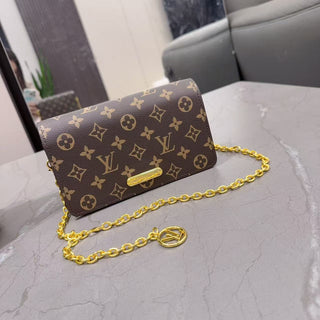 Brown Casual Daily Letters Chains Bags