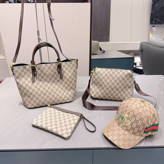 Khaki Casual Daily Letters Zipper Bags