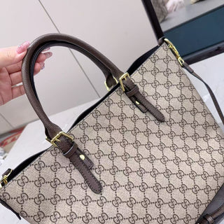 Khaki Casual Daily Letters Zipper Bags