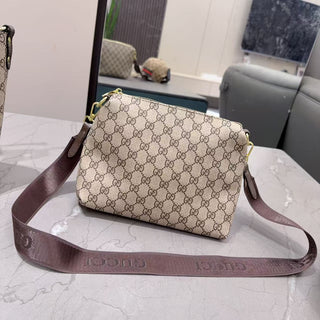 Khaki Casual Daily Letters Zipper Bags