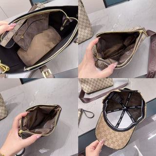 Khaki Casual Daily Letters Zipper Bags