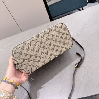 Khaki Casual Daily Letters Zipper Bags